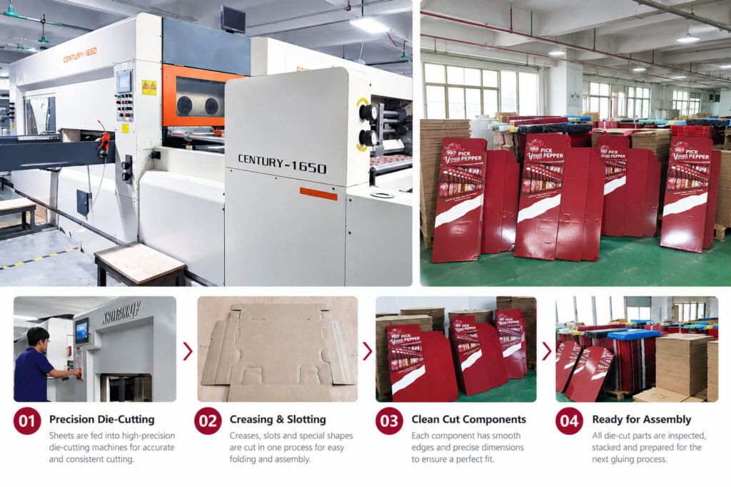 Die-cutting & Gluing for Cardboard Display