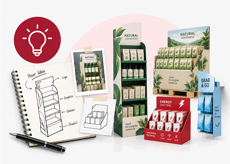 Display Ideas for Cardboard Display
