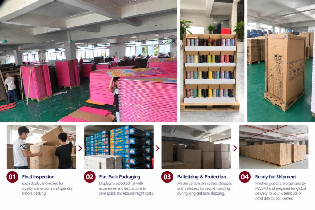 Packing and Fulfillment for Cardboard Display