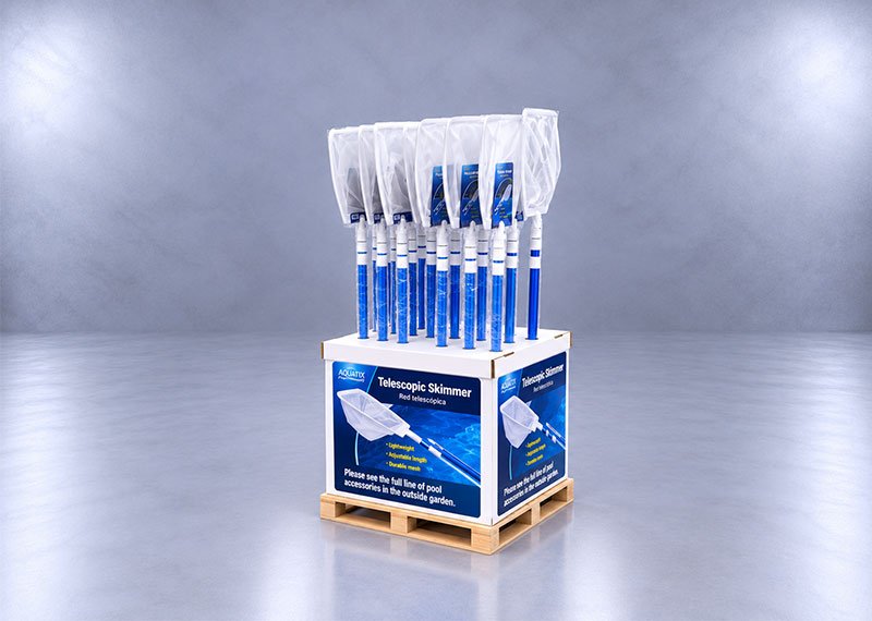 AQUATIX Telescopic Skimmer Quarter Pallet Display