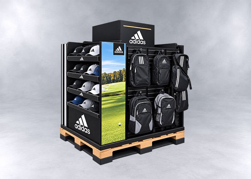 Adidas Black Retail Display Island