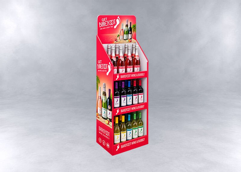 Barefoot Wine and Bubbly Display Stand
