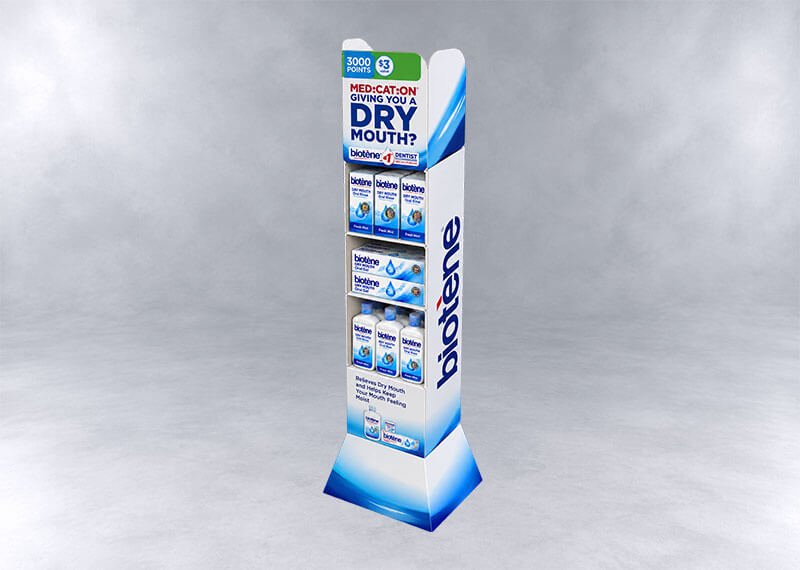 Biotène-Dry-Mouth-Retail-Display-Tower