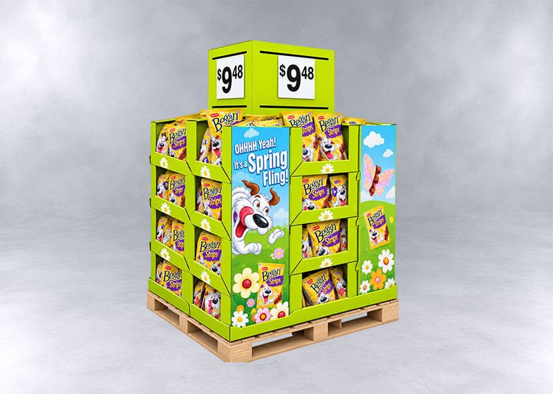Bright Spring Fling Snack Display