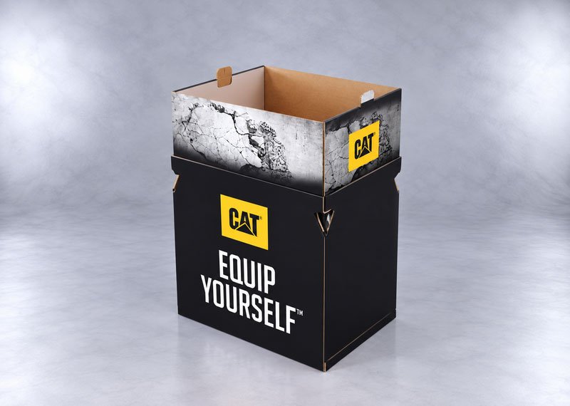 CAT Equip Yourself Display Bin