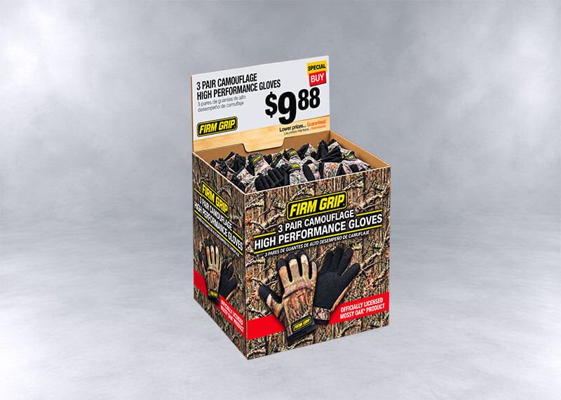 Camouflage Glove Display Bin
