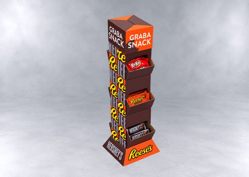 Chocolate-Candy-Snack-Display-Tower