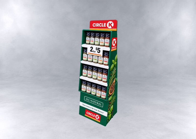 Circle K Natural Spice Display