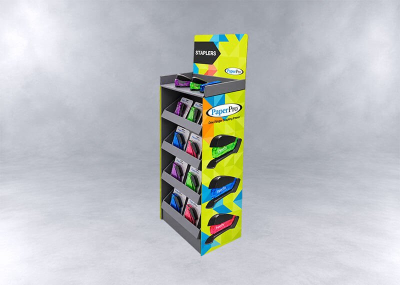 Colorful PaperPro Stapler Display Stand