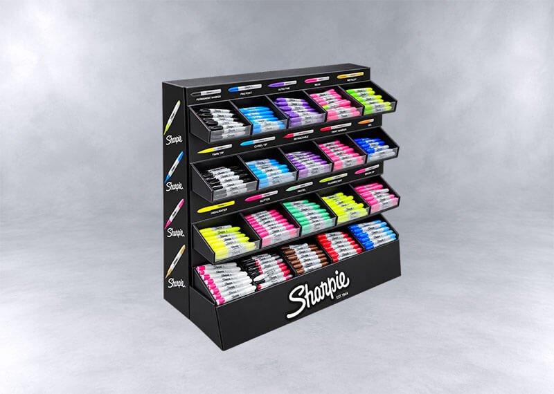 Colorful Sharpie Marker Display Stand