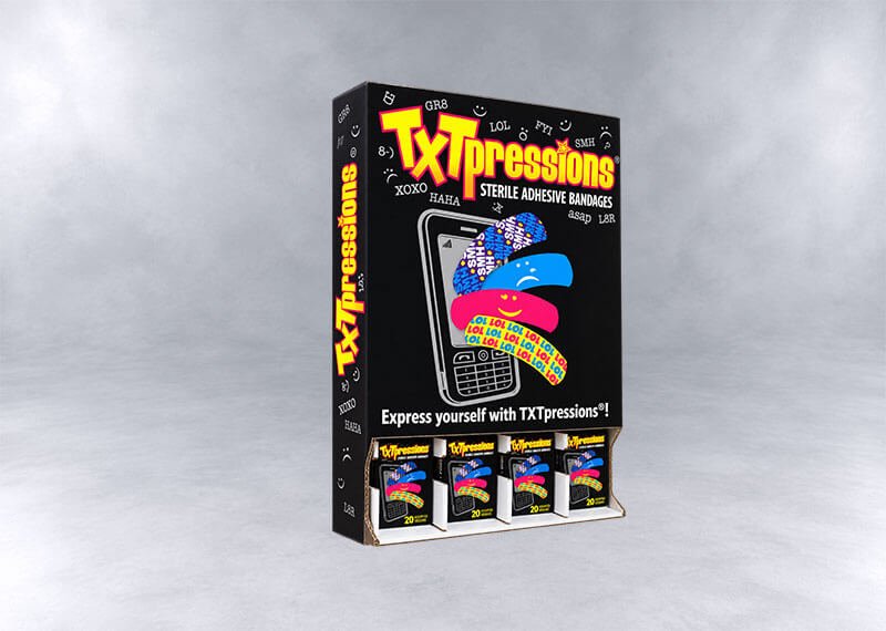 Colorful-TXTPRESSIONS-Bandage-Display