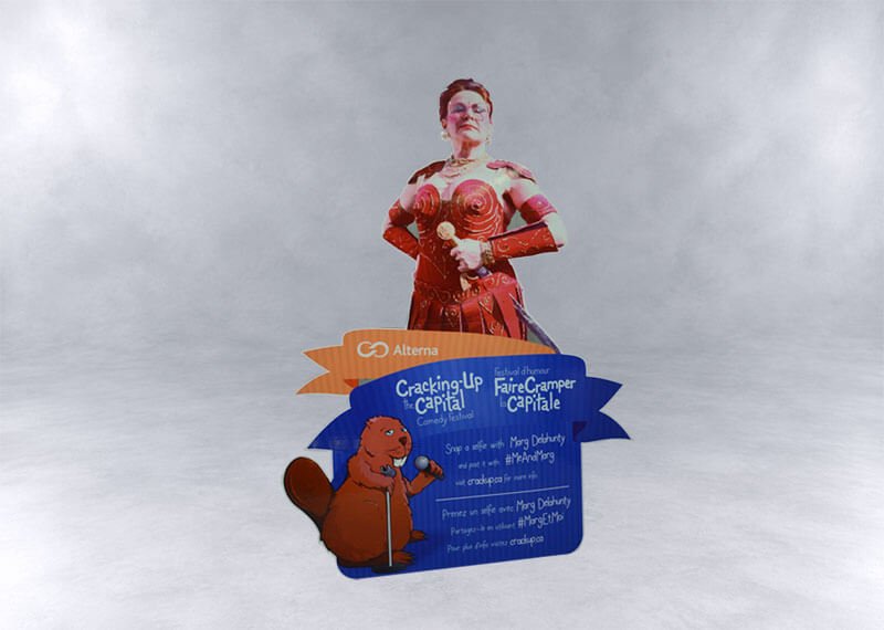 Custom Promotional Cardboard Cutout Display Stand