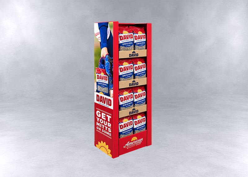 DAVID Sunflower Seeds Retail Display