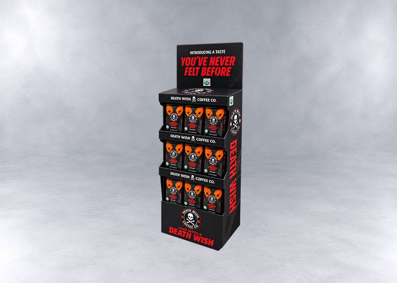 Death Wish Coffee Display Stand