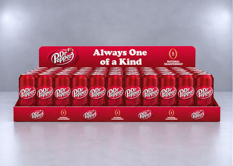 Dr Pepper Championship Display Tray