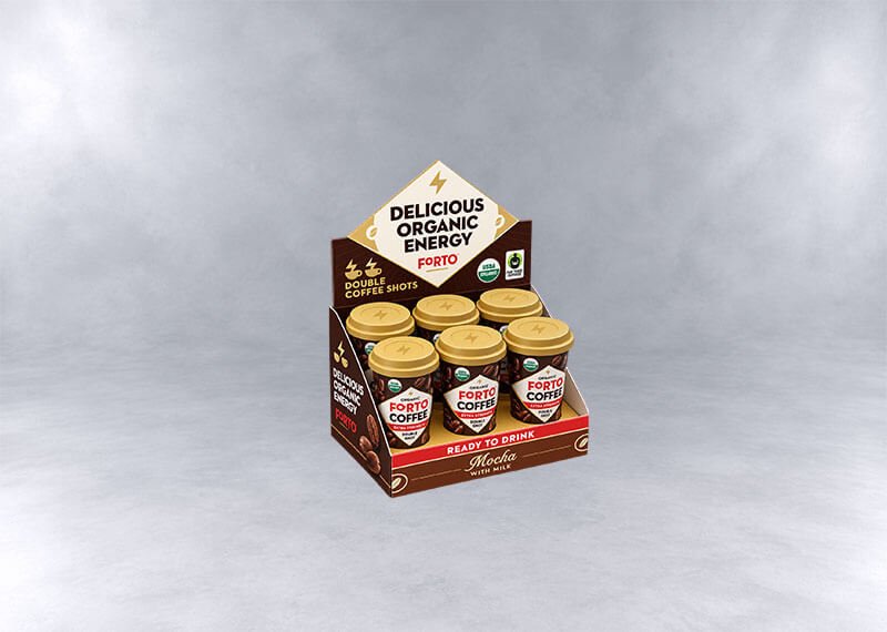 Forto Organic Coffee Shot Display