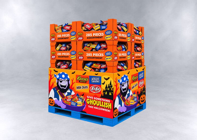 Halloween Candy Ghoul Pallet Display