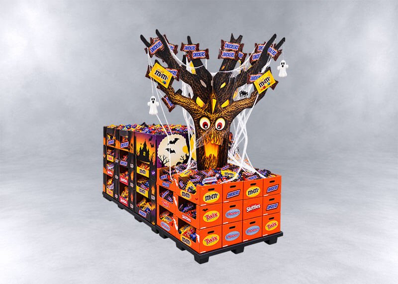 Haunted Tree Halloween Candy Display