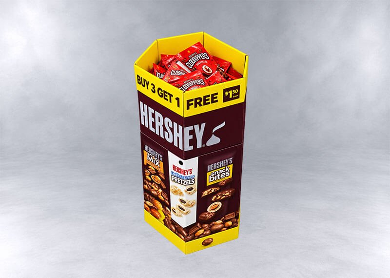 Hershey’s Hexagonal Snack Display