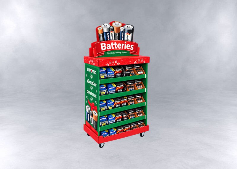Holiday Battery Display Rack
