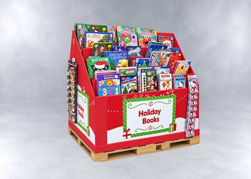 Holiday Books Pallet Display