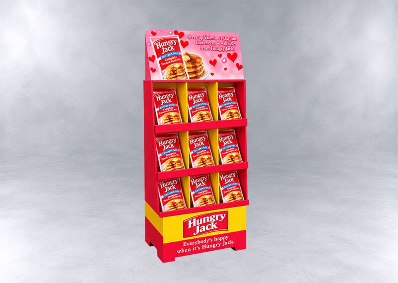 Hungry Jack Valentine Pancake Display