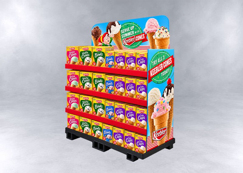 Keebler Summer Cones Display Stand