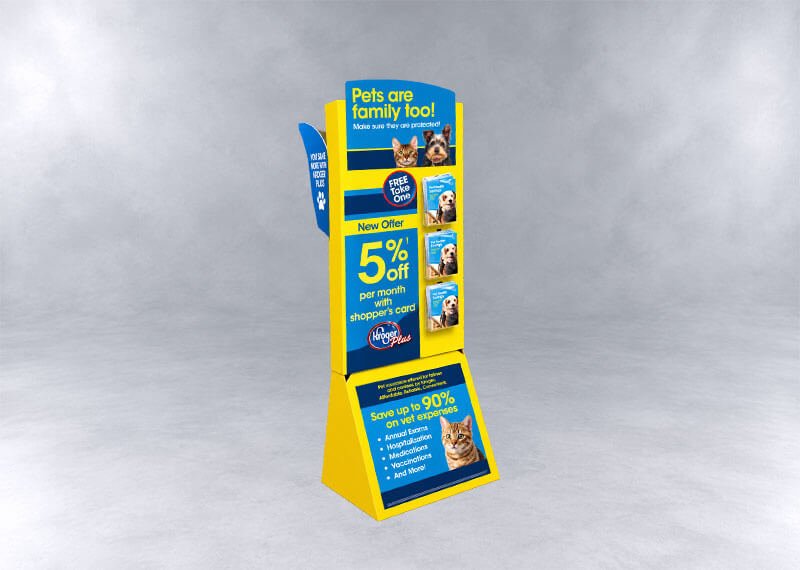 Kroger Pet Savings Display Stand