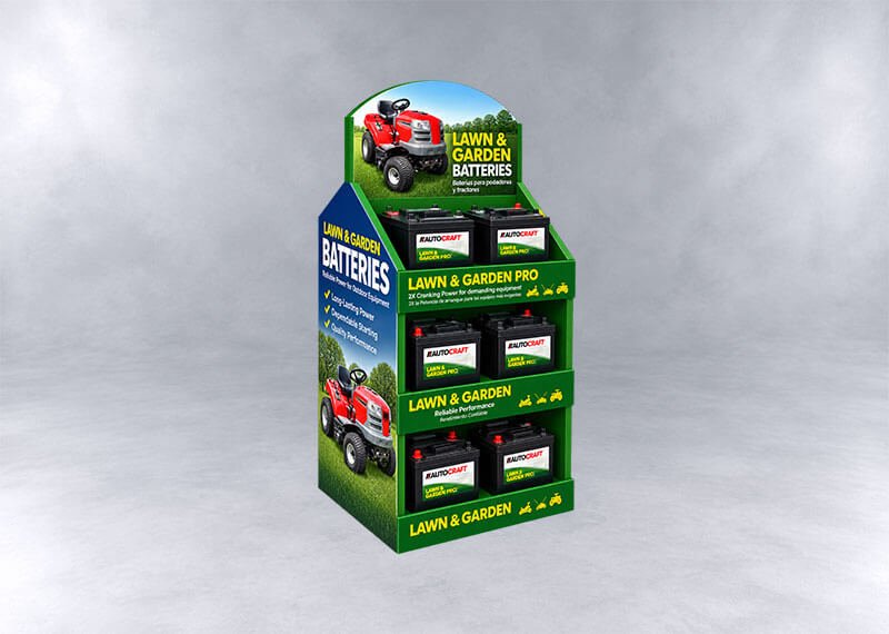 Lawn & Garden Battery Display Rack