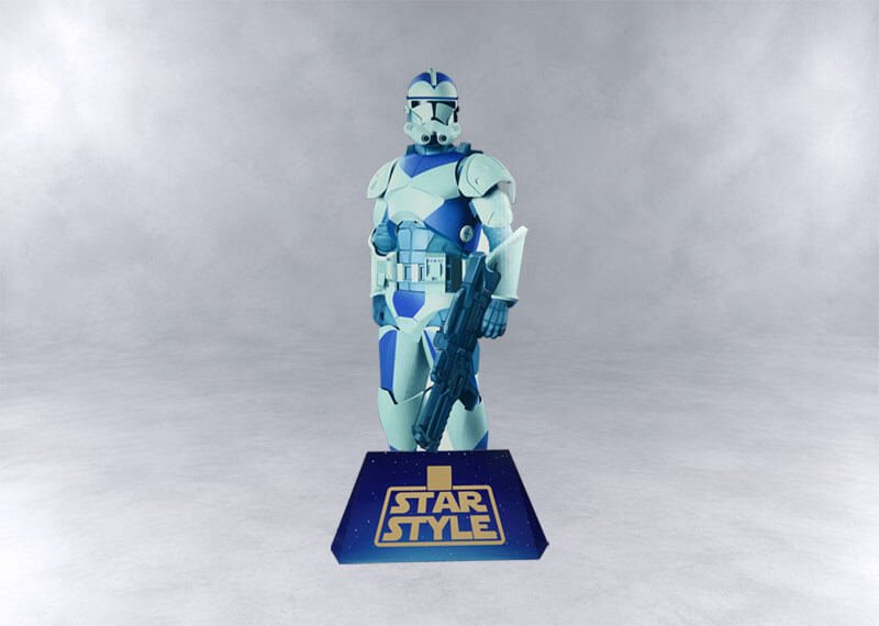 Life Size Cardboard Robot Character Standee Display