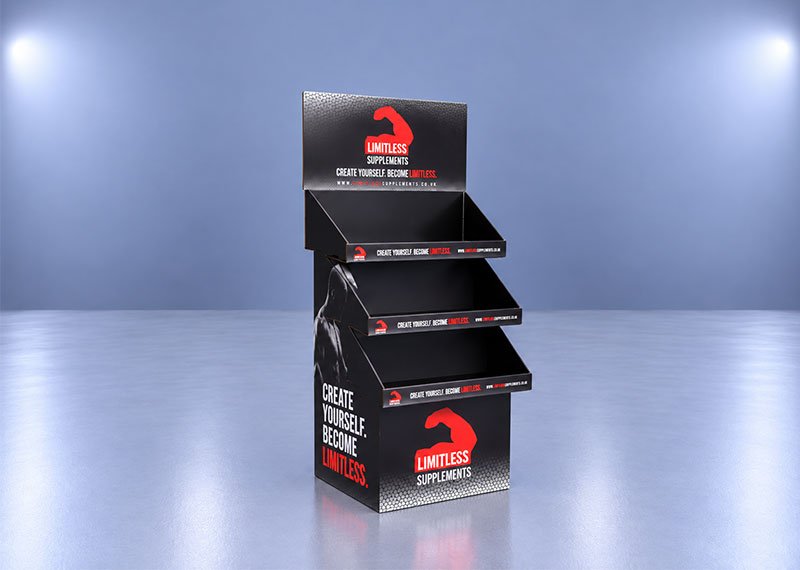 Limitless Supplements Display Stand