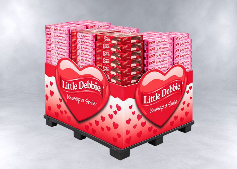 Little Debbie Valentine Snack Display