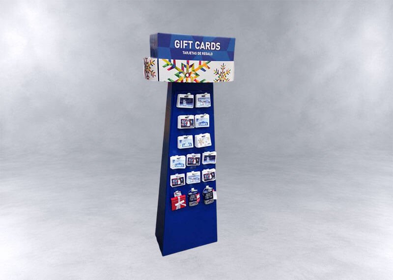 Lowes Gift Cards Cardboard Floor Display-Photoroom