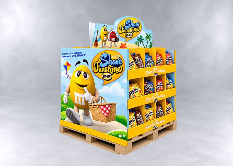 M&M’s Funshine Summer Display Pallet