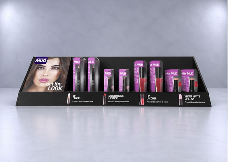 MUD Cosmetics Lip Display Stand