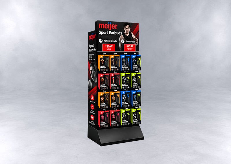 Meijer Sport Earbuds Display Rack