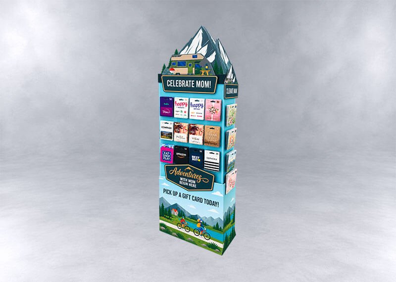 Mountain Adventure Gift Card Display