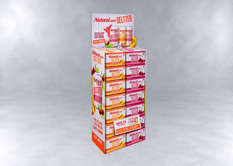 Natural Light Seltzer Display Stand