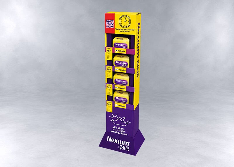 Nexium-24HR-Retail-Display-Tower