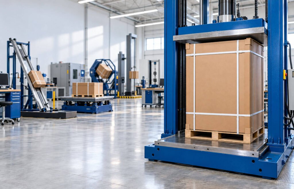 Packed-Pallet-Compression-Testing-Lab