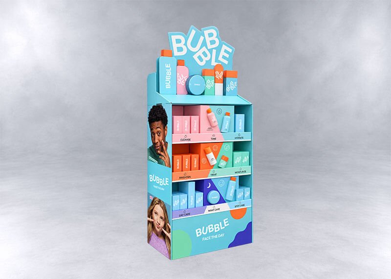 Pastel Bubble Skincare Display Stand