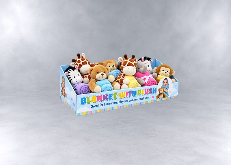Pastel Plush Blanket Display Box