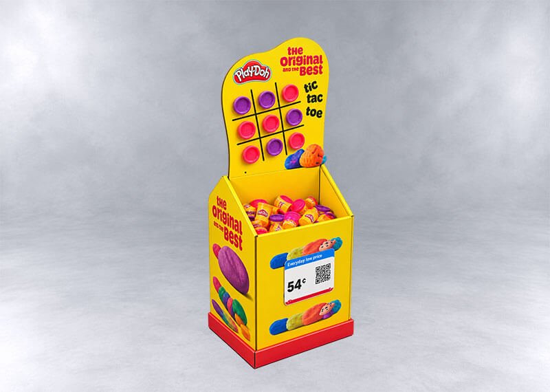 Play-Doh Tic-Tac-Toe Display Stand