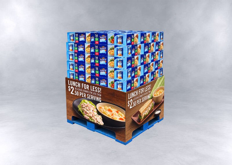 Progresso Lunch for Less Pallet Display