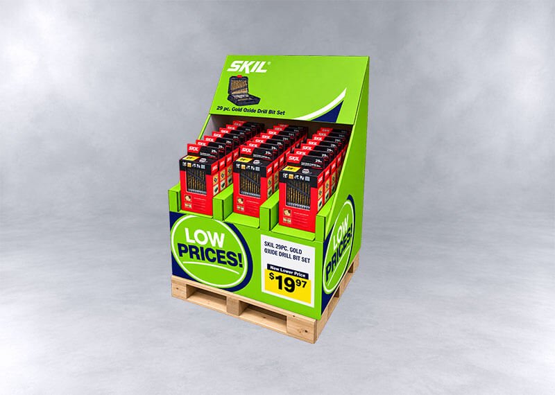 SKIL Drill Bit Display Pallet