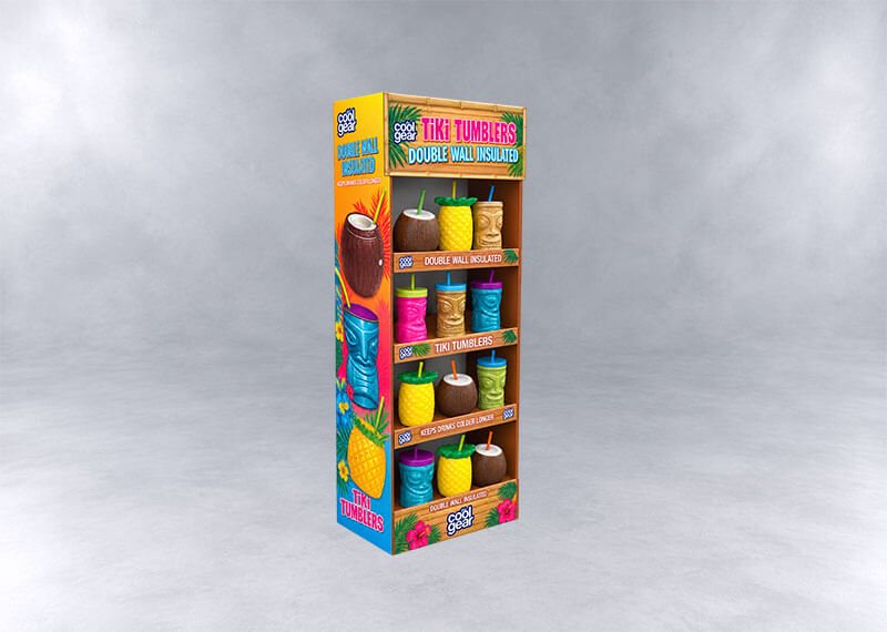 Tiki Tumbler Tropical Display