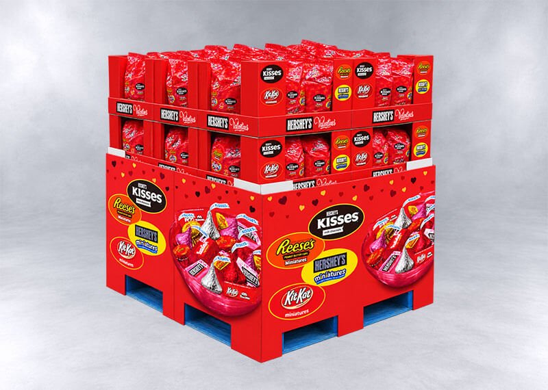 Valentine’s Candy Display Pallet