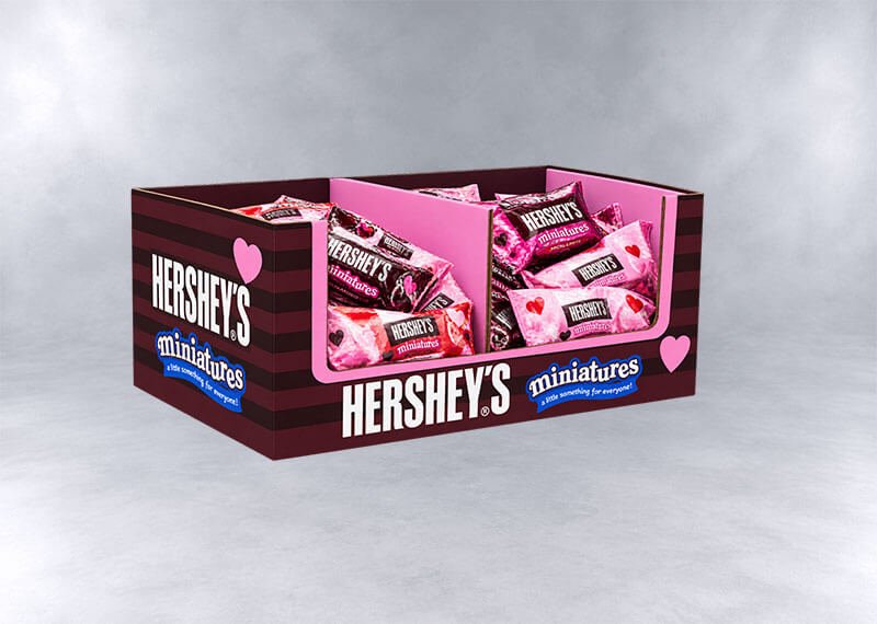 Valentine’s Hershey’s Miniatures Display Box