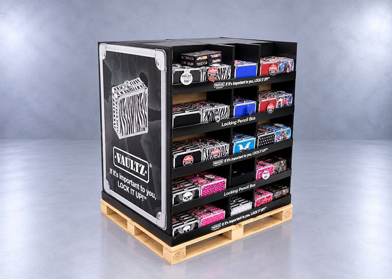 Vaultz Cosmetic Case Full Pallet Display