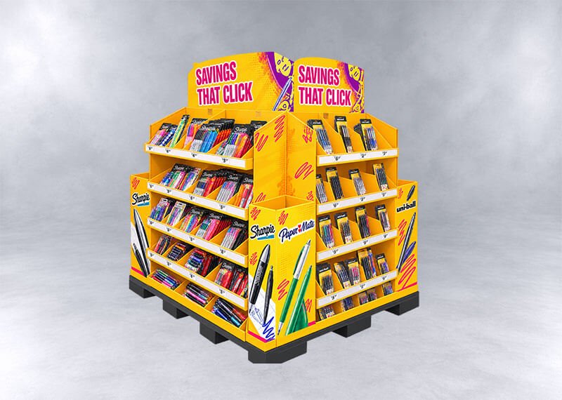 Vibrant Stationery Savings Display